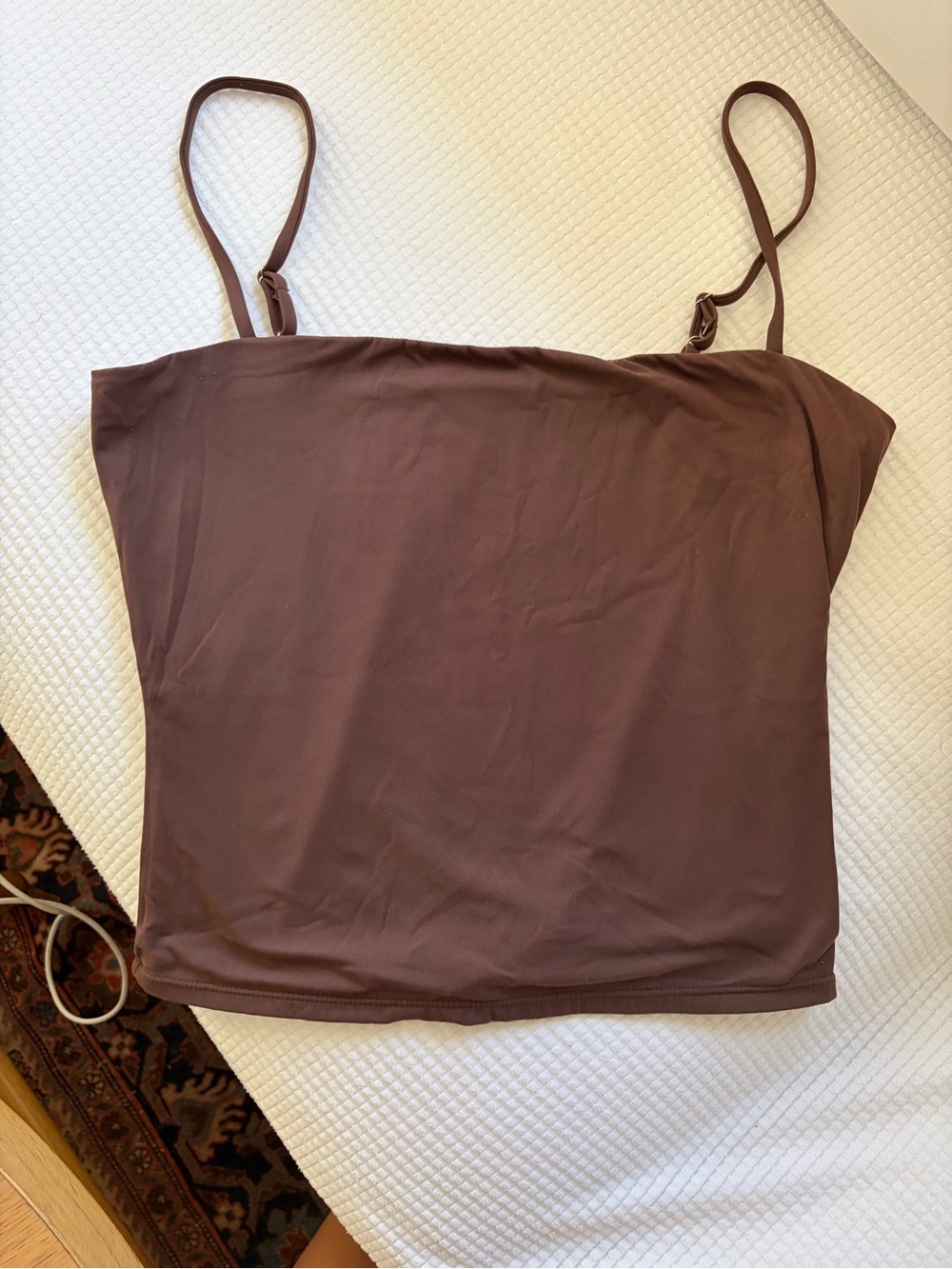 Qi Brown Spaghetti Strap Camisole